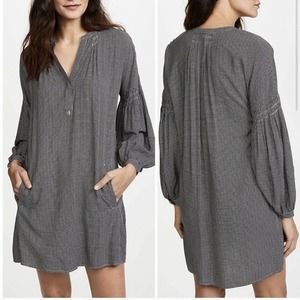 Joie Star Print Black White Tunic Dress